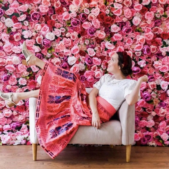 Anthropologie Auberte Poplin Tiered Midi Skirt by Blooming Print - Picture 5 of 9